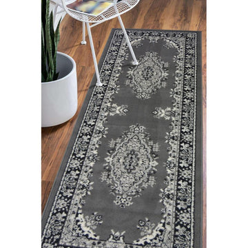 Maestro Tradition Grey Runner-Melrose-Rug Love - The Most Loved Rug Store